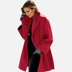 Women's Oversize Coat with Wide Collar