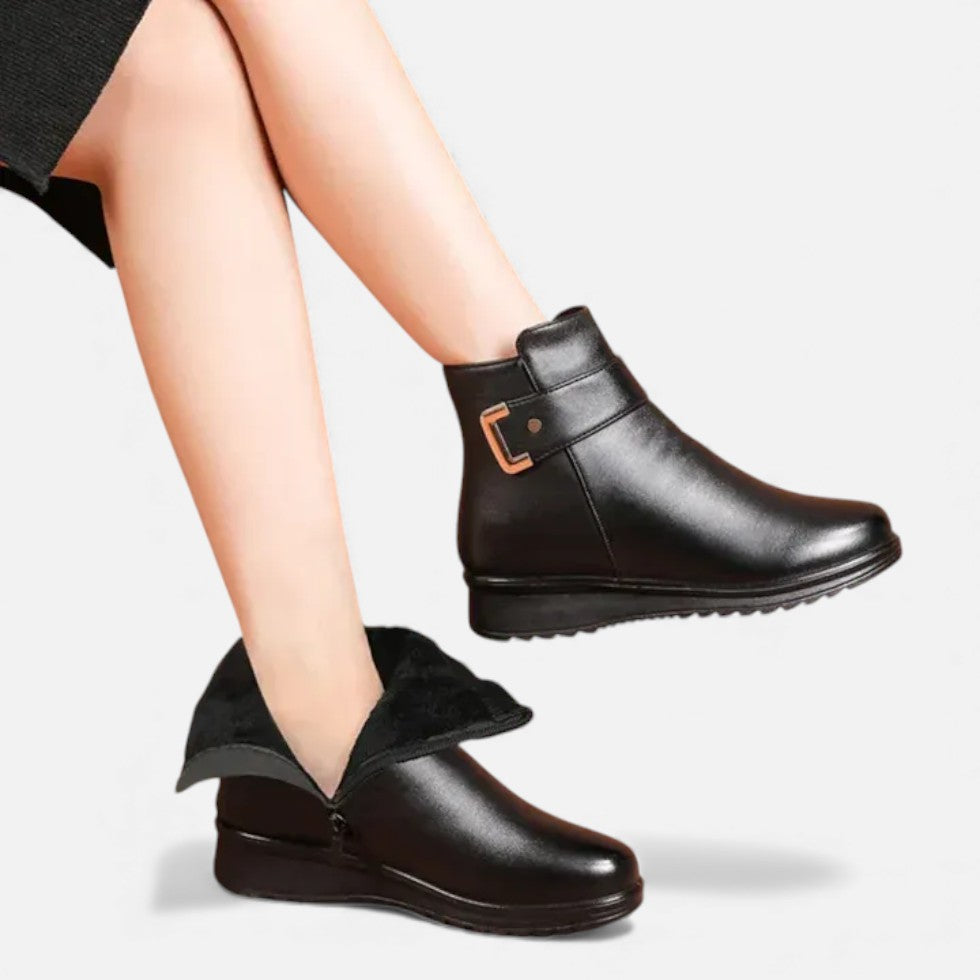 Damen Winterstiefeletten mit Fellfutter