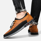 Herren Freizeitschuhe mit Schnürung und strukturierter Sohle