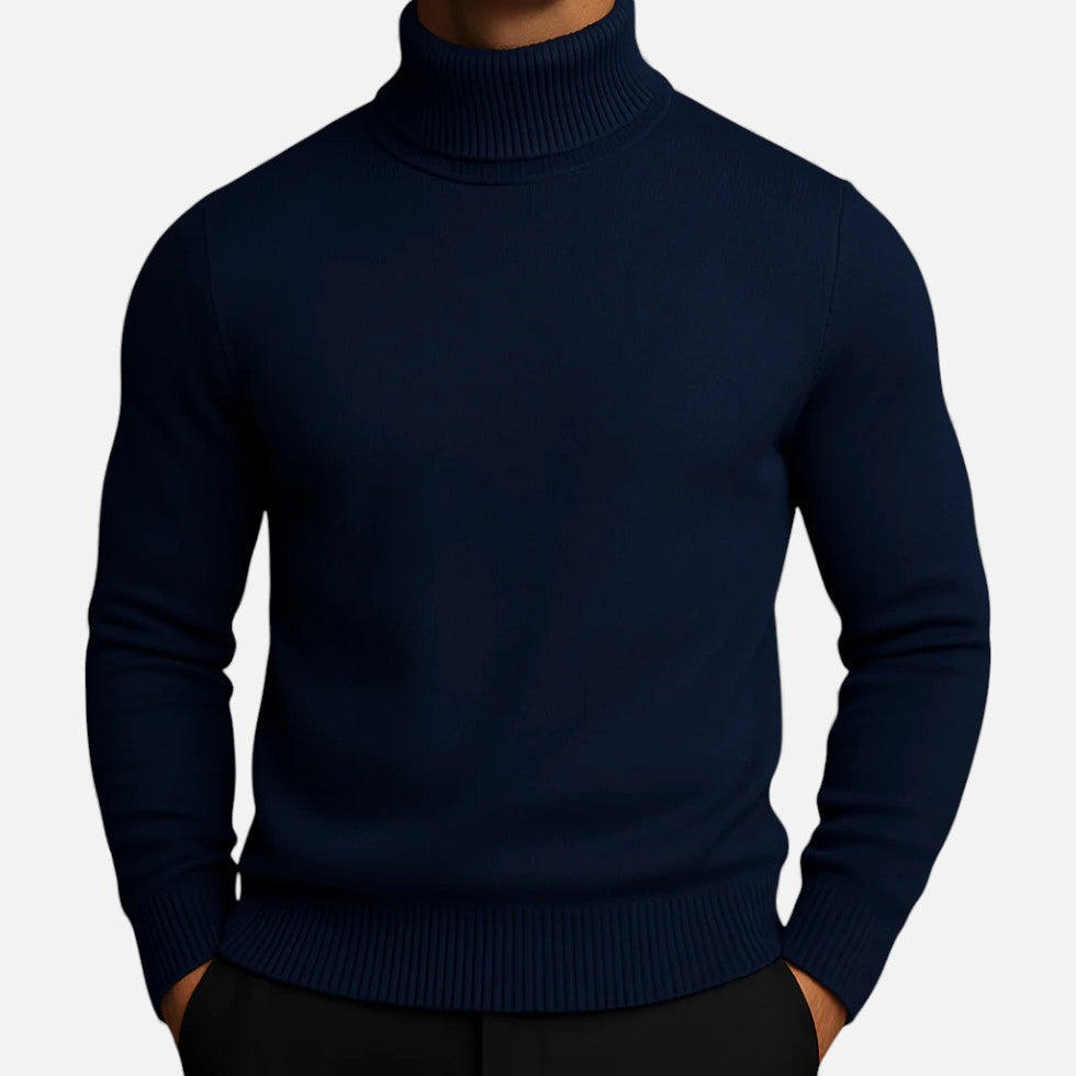 Herren Rollkragenpullover aus Wolle