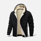 Fleecegefütterte Kapuzenjacke Herren