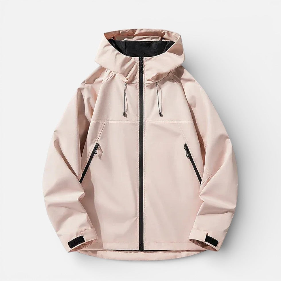 Herren Outdoorjacke mit Kapuze und Reißverschluss