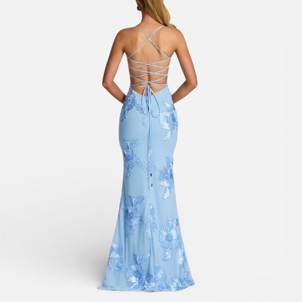 Floral Bodycon Corset Maxi Dress