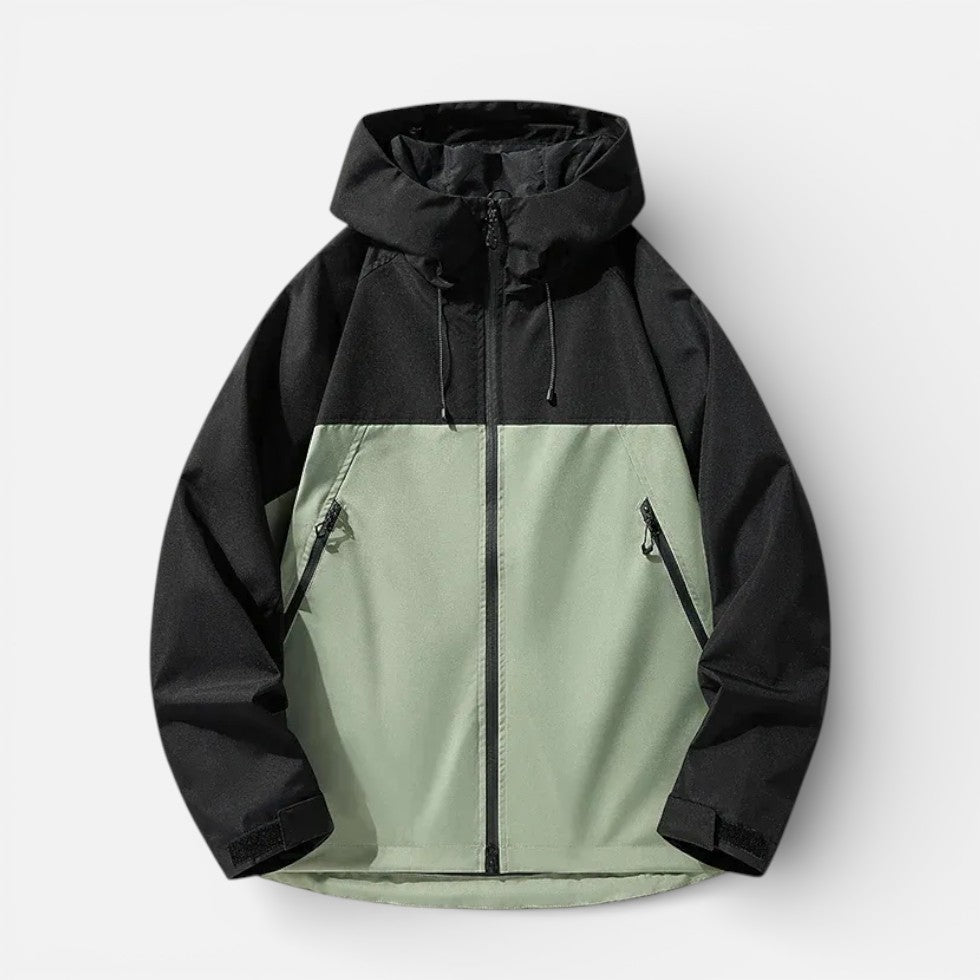 Herren Outdoorjacke mit Kapuze und Reißverschluss