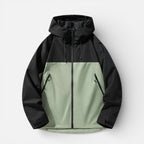 Herren Outdoorjacke mit Kapuze und Reißverschluss