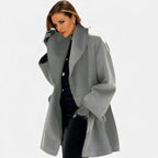 Women's Oversize Coat with Wide Collar