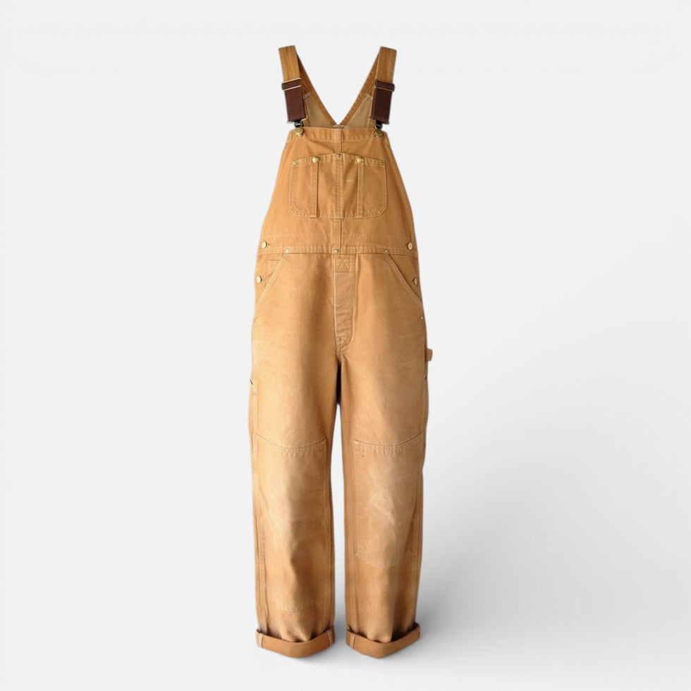 Damen Latzhose aus Canvas mit lockerer Passform