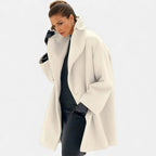 Women's Oversize Coat with Wide Collar