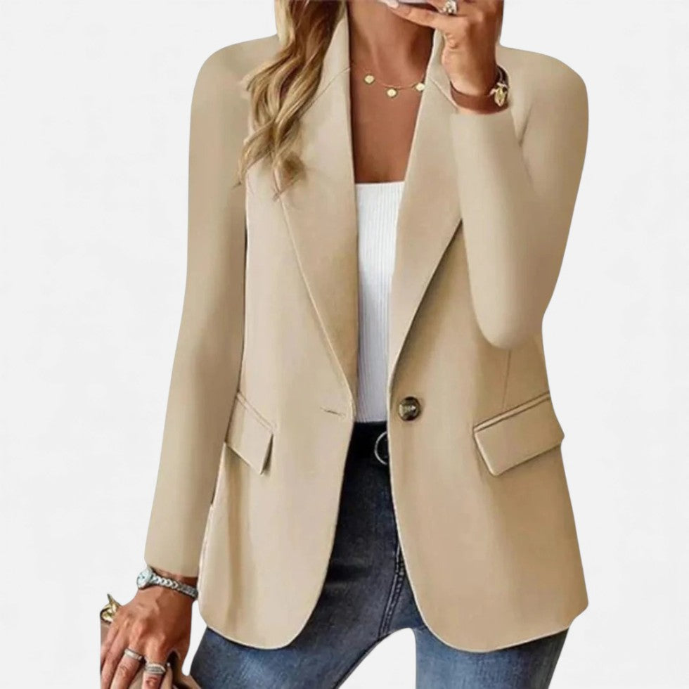 Damen Blazer mit klassischer Einreiher Passform