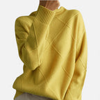 Weicher Damen Rollkragenpullover mit Strukturstrick