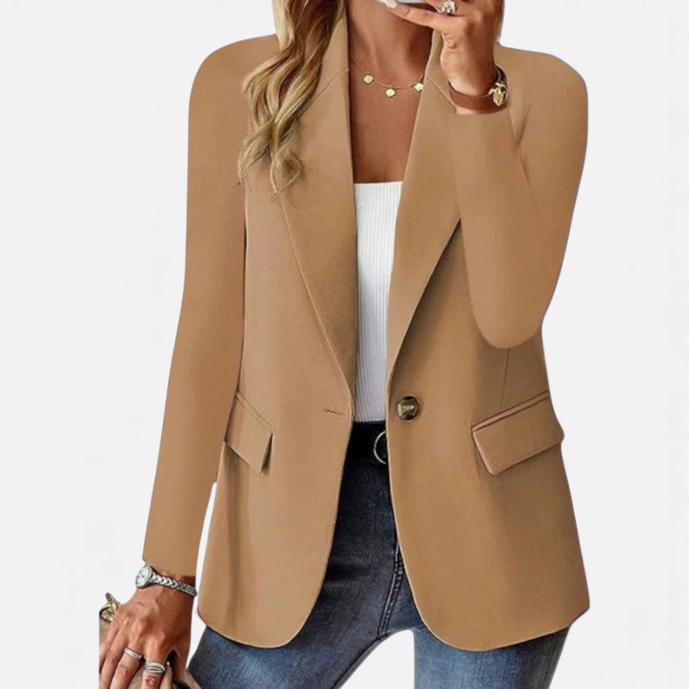 Damen Blazer mit klassischer Einreiher Passform
