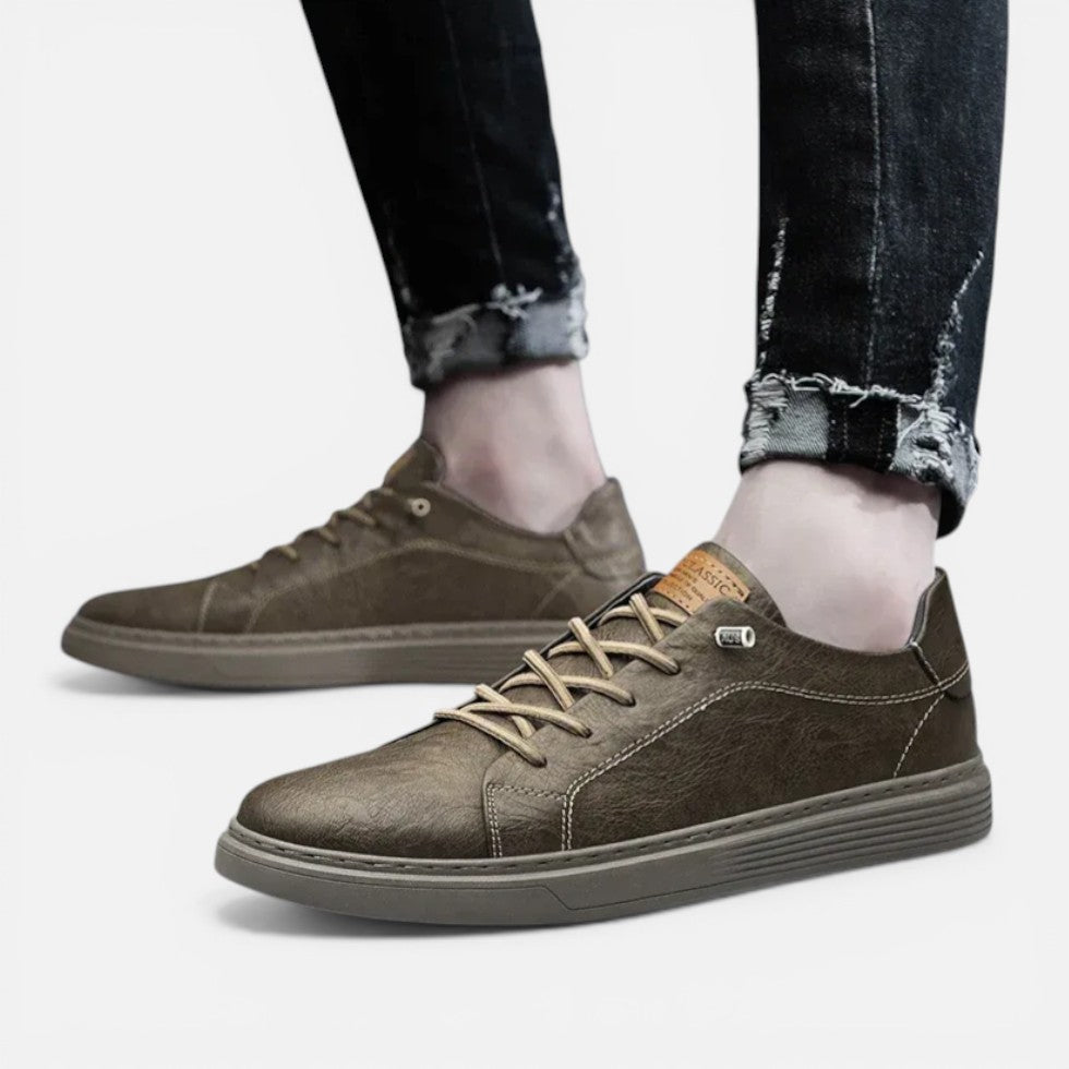 Herren Sneaker mit Schnürung und strukturierter Oberfläche