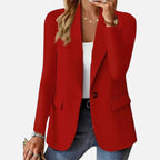 Damen Blazer mit klassischer Einreiher Passform
