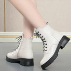 Lined Lace-up Ankle Boots for Women