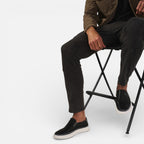Herre-slip-on-sneakers med minimalistisk silhuet