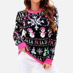 Weihnachtspullover Damen mit Fröhlichem Motiv