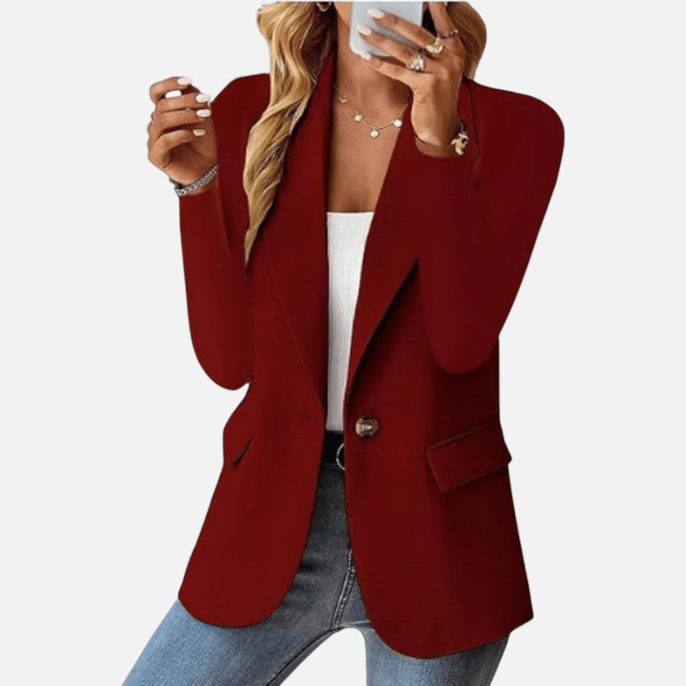 Damen Blazer mit klassischer Einreiher Passform