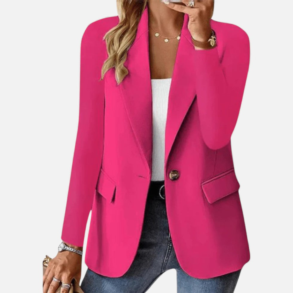 Damen Blazer mit klassischer Einreiher Passform