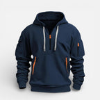 Herren Kapuzenpullover mit Reissverschluss und Taschen