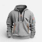 Herren Kapuzenpullover mit Reissverschluss und Taschen