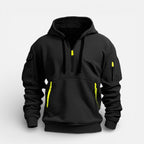 Herren Kapuzenpullover mit Reissverschluss und Taschen