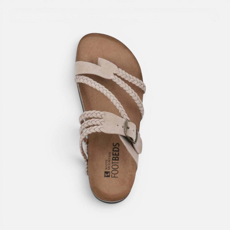 Orthopedic Sandalen Geflochten Verstellbarer Riemen Lederoptik