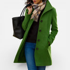 Damen Mantel mit Knopfleiste und klassischem Schnitt