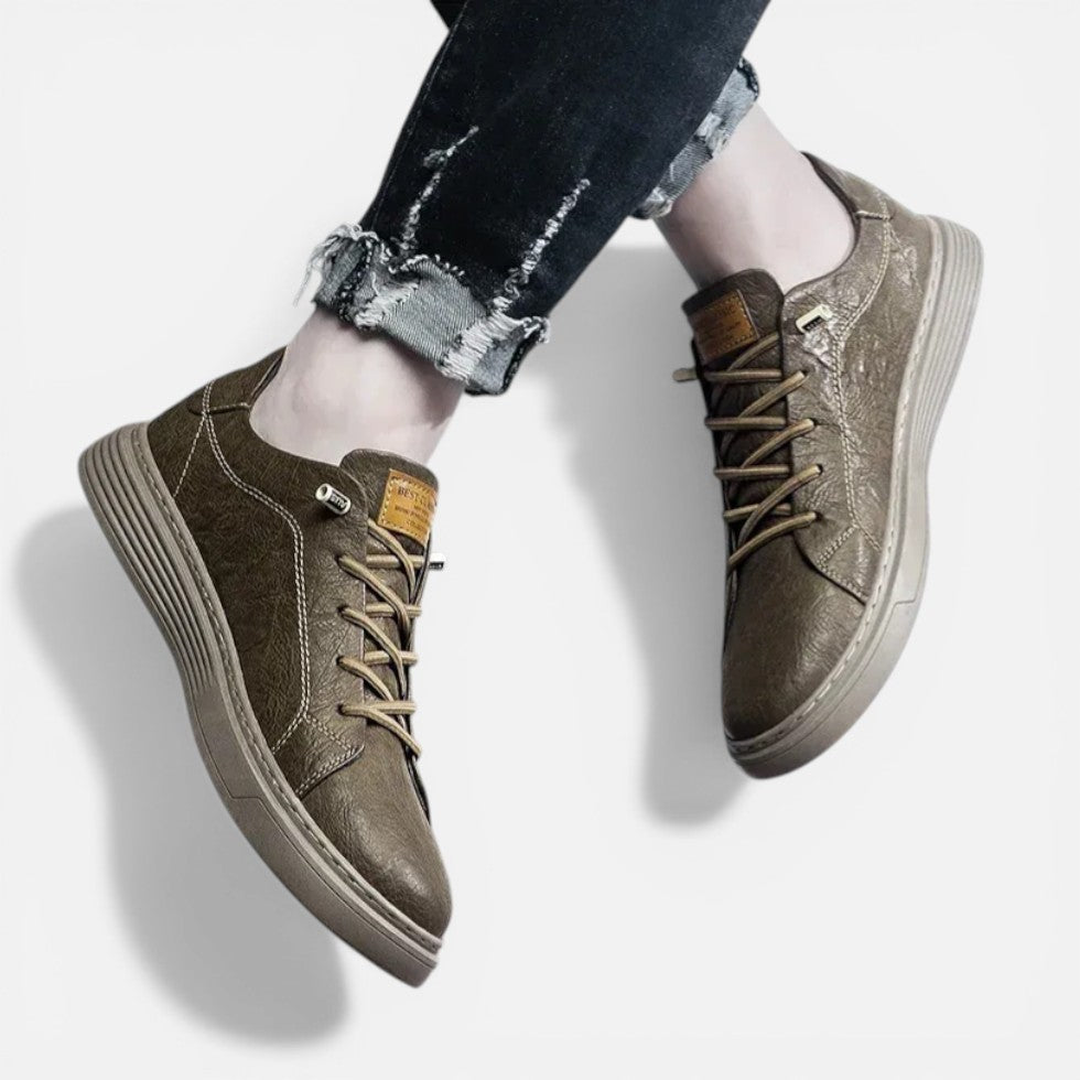 Herren Sneaker mit Schnürung und strukturierter Oberfläche