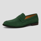 Penny Suede Old Money Loafer til mænd afslappet stil