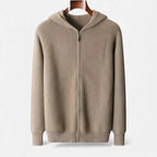 Herren Strick Hoodie mit Reißverschluss