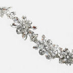 Samt Minikleid mit Ziersteinbesatz