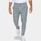 Karierte Wollhose für Herren