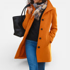 Damen Mantel mit Knopfleiste und klassischem Schnitt