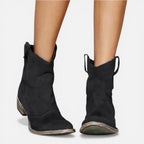 Damen Western Stiefeletten mit Blockabsatz