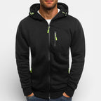 Herren Kapuzenjacke mit Reissverschluss und Taschen