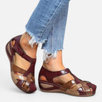 Damen Sandalen mit Riemen und Klettverschluss