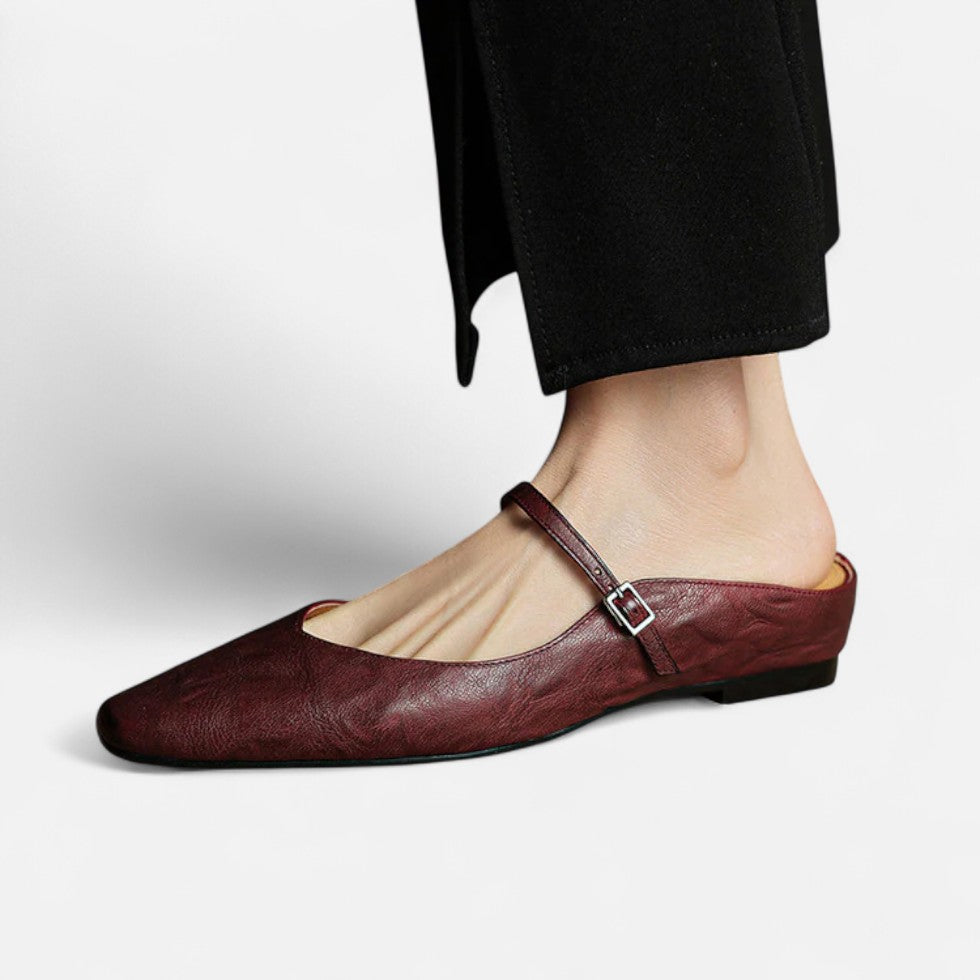 Mules mit Riemchen und spitzer Zehenpartie für Damen