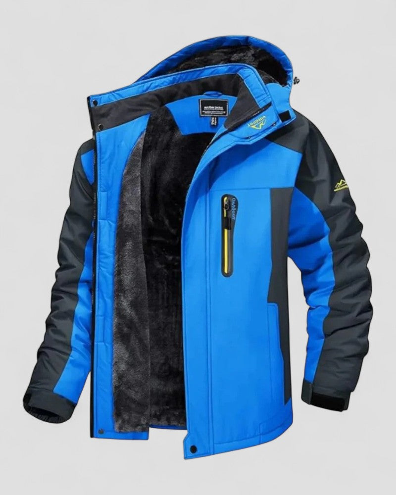Wasserabweisende Winterjacke mit Fleecefutter für Herren