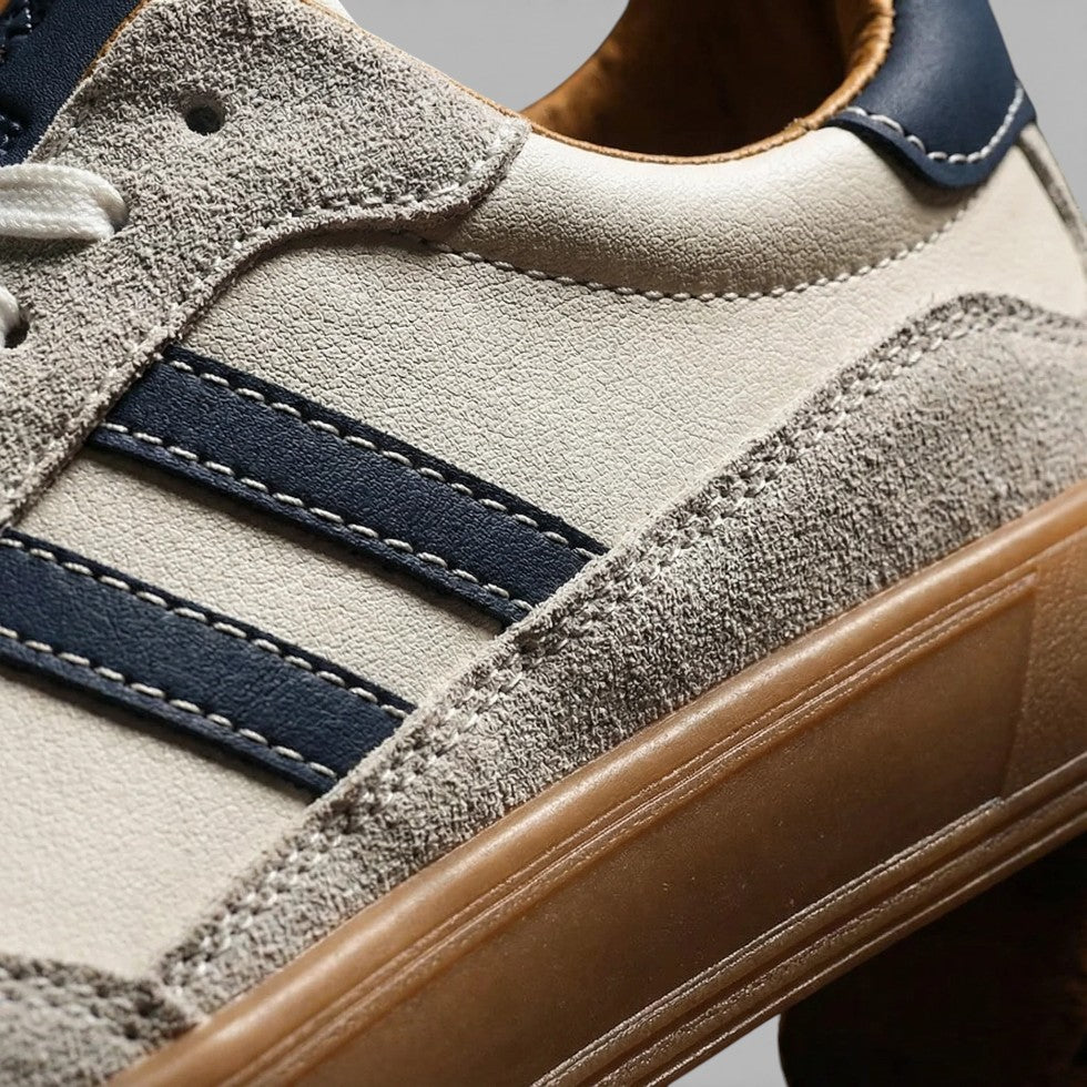 Herresneakers med klassisk snøredesign og retrostil