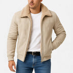 Herren Winterjacke mit Fleecekragen