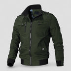 Light transitional jacket with zipper for men
