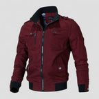 Light transitional jacket with zipper for men