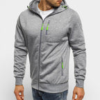 Herren Kapuzenjacke mit Reissverschluss und Taschen