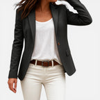 Figursyet blazer med reverskrave