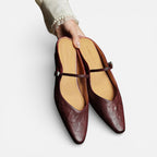 Damen Ballerinas mit Riemchen und flacher Sohle