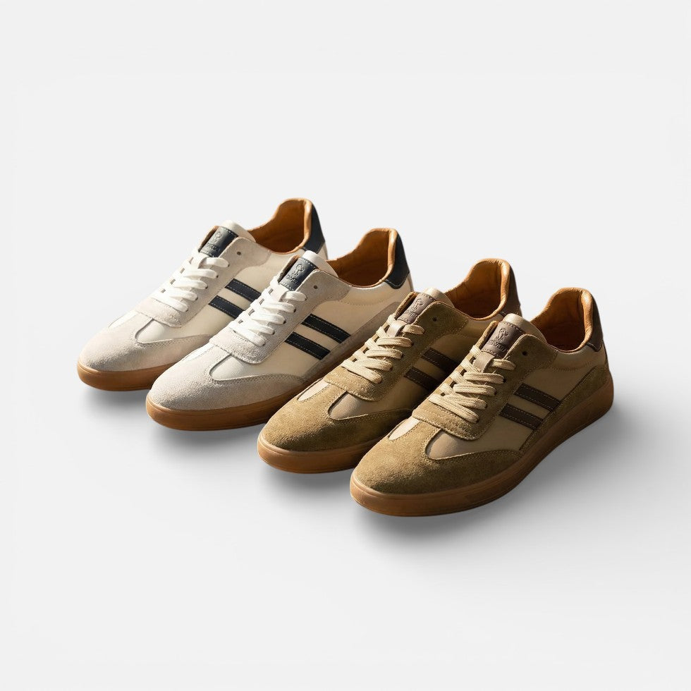 Herresneakers med klassisk snøredesign og retrostil