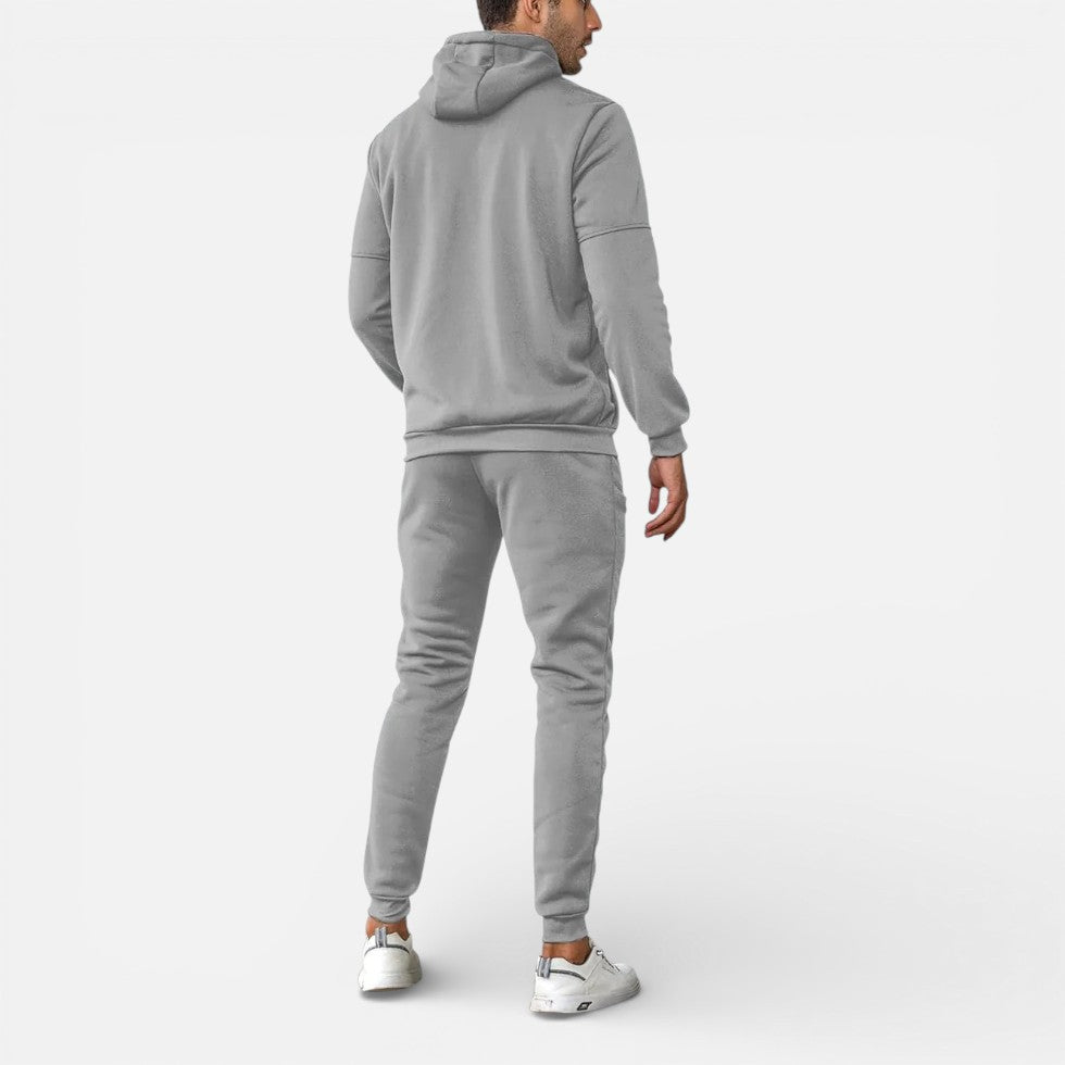 Herren Trainingsanzug mit Kapuzenjacke und Jogginghose