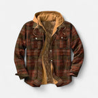 Herren Kariertes Flanellhemd mit Futter