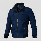 Light transitional jacket with zipper for men