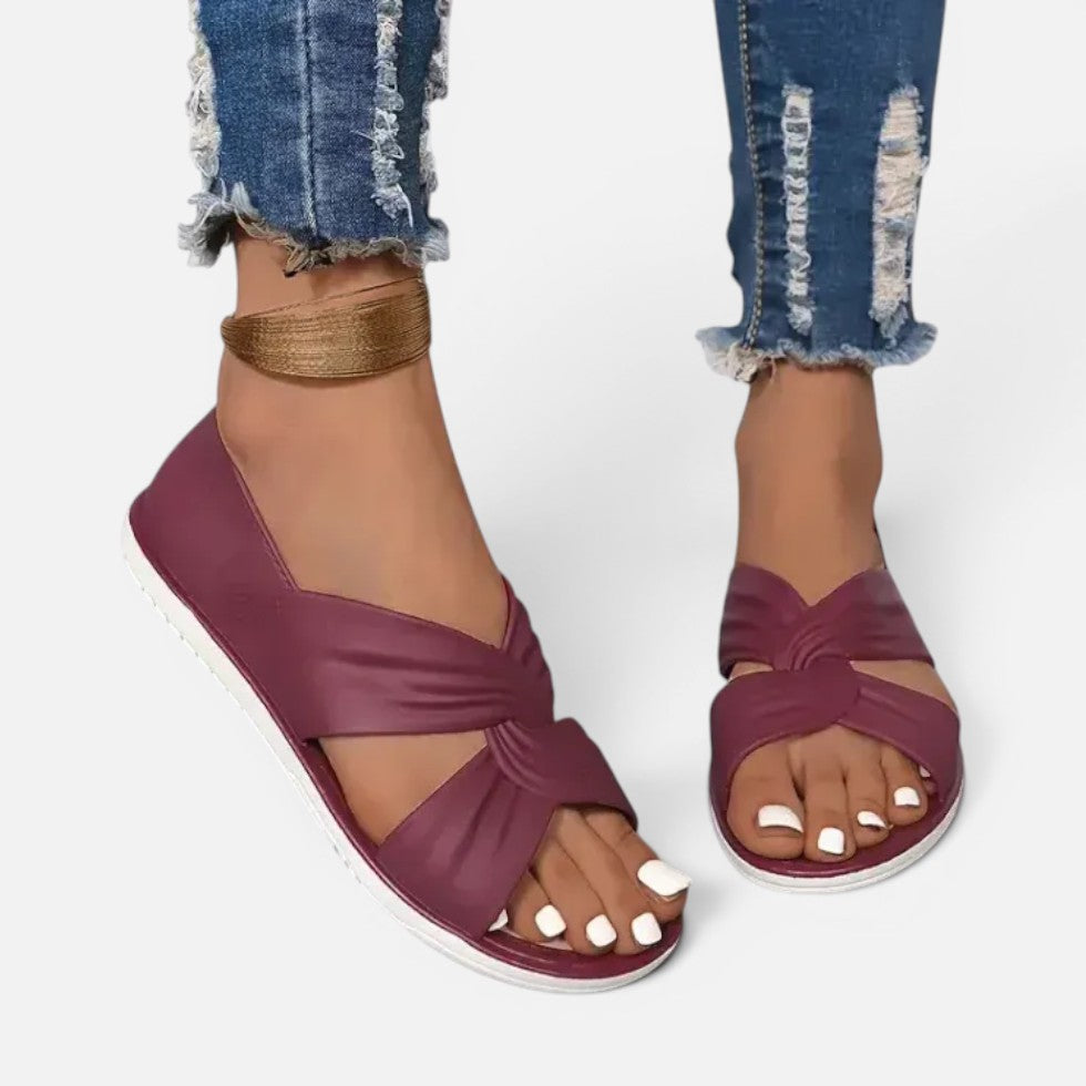 Damen Sandalen mit Knotendetail